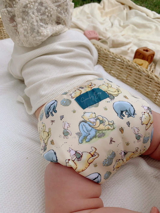 Oh, Bother Diaper Cover - XL (TAT 2-4 Business Days)